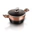 Kastról 6,1 L s mramorovým povrchom 28 cm Berlingerhaus Metallic Line Rose Gold Noir BH-6109