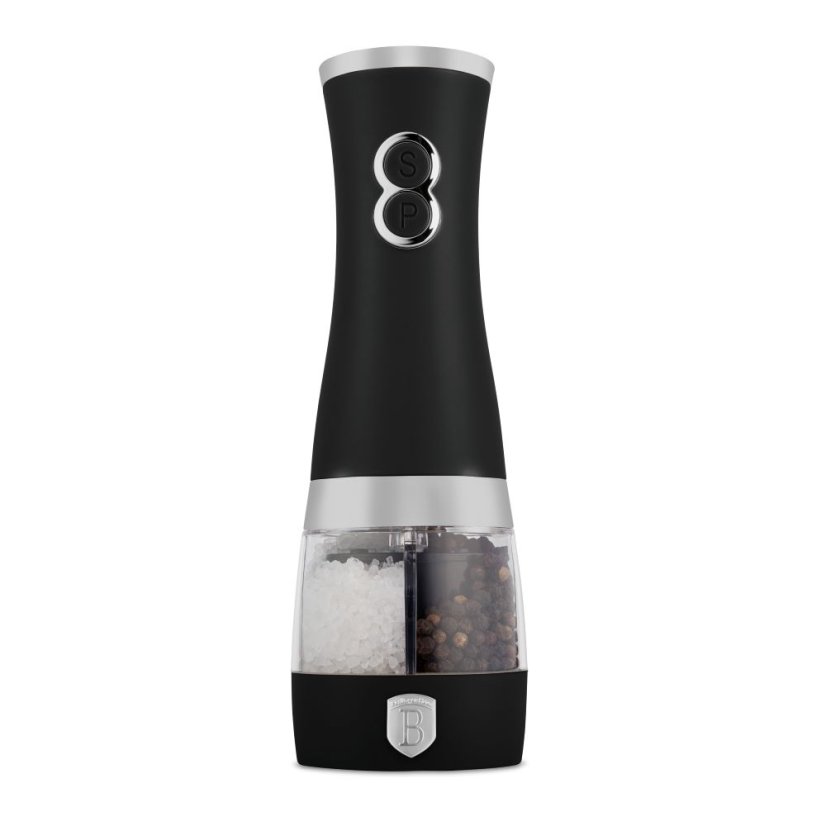 Elektrický mlýnek na sůl a pepř 2v1 Berlingerhaus Black Vantage Collection/Matte Black Collection/Black Silver Collection BH-9647A
