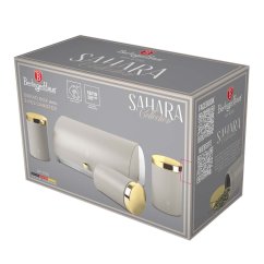 Chlebník s 3 dielnou sadou dóz na potraviny Berlingerhaus Sahara Collection BH-6739