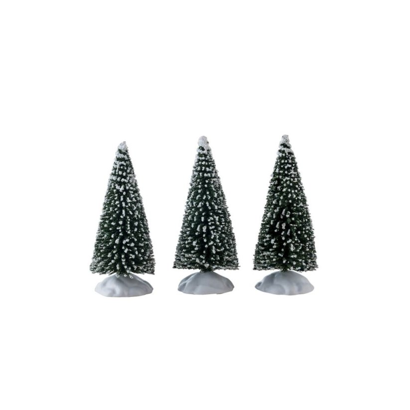 Trees Lemax 04763 Bristle Tree, Mini, Set Of 3