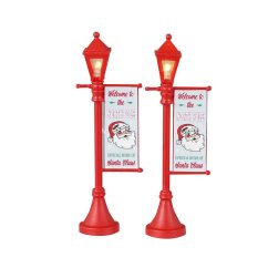 Pouličné osvetlenie Lemax 34091 Severopólne vítacie lampy, 2 dielny set