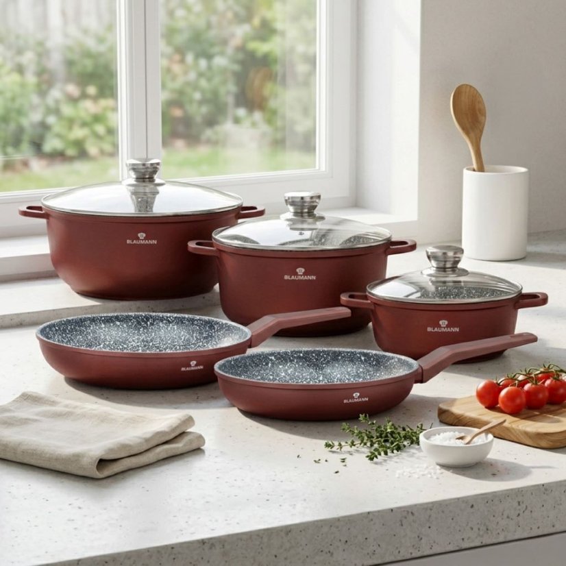 Sada hrncov 8 dielna Blaumann Cera Stone Collection BL-4146
