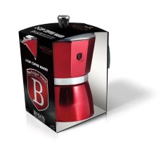 Kávovar na espresso pre 2 osoby Berlingerhaus Metallic Line Burgundy BH-6476