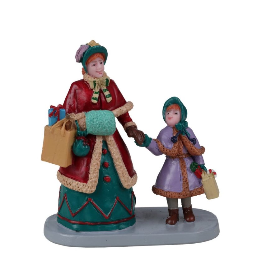 Figúrky Lemax 22142 Sviatočné nákupy s mamou Figúrky Lemax 22142 Sviatočné nákupy s mamou