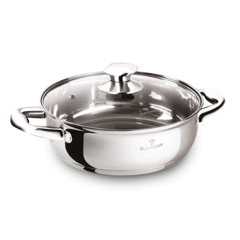 Nerezový kastról 2,75 L s pokrievkou Ø 22 cm Blaumann Gourmet Line BL-3865