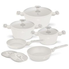 10 pcs cookware set Berlingerhaus Sahara Marble Collection BH-8400