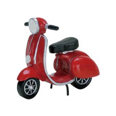 Exteriérové prvky Lemax 74610 Červený moped plný romantiky