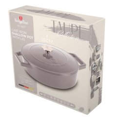 Ťažký liatinový hrniec s vekom Ø 26 cm 2,57 L Berlingerhaus Taupe Collection BH-6527