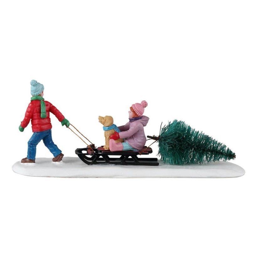 Figurines Lemax 33628 Bringing Home Our Tree