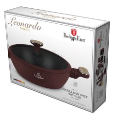 Nízký kastrol 3,8 L s poklicí 28 cm Berlingerhaus Leonardo Nordic Collection BH-8299