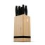 6 pcs knife set with bamboo stand Berlingerhaus Black Rose Collection BH-2970