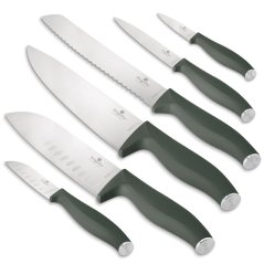 6 pcs knife set Berlingerhaus Matte Green Collection BH-3138