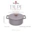 Ťažký liatinový hrniec s vekom Ø 24 cm 4,35 L Berlingerhaus Taupe Collection BH-6525