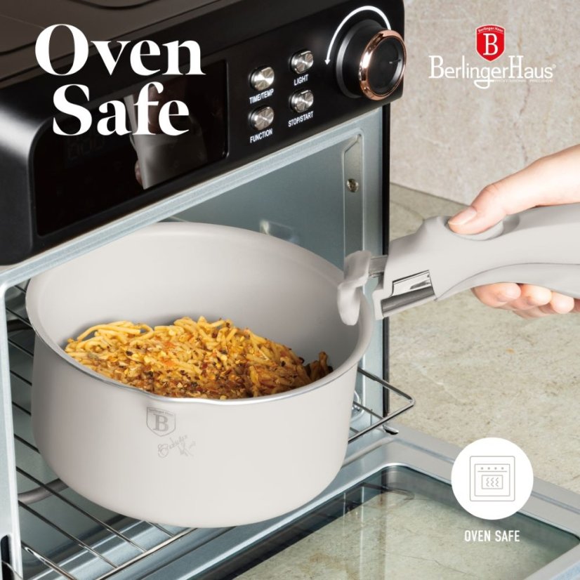 Sada varných a zapekacích mís s odnímateľnou rukoväťou 13 dielna vhodná do rúry do 220°C Berlingerhaus Sahara Collection BH-8247N