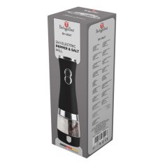 2 in 1 electric pepper and salt mill Berlingerhaus Black Vantage Collection/Matte Black Collection/Black Silver Collection BH-9647A