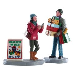 Figurky Lemax 82584 Nákupní tým v akci