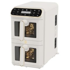 Dual basket air fryer 5,5+5,5L with visible window Berlingerhaus Sahara Collection BH-9803