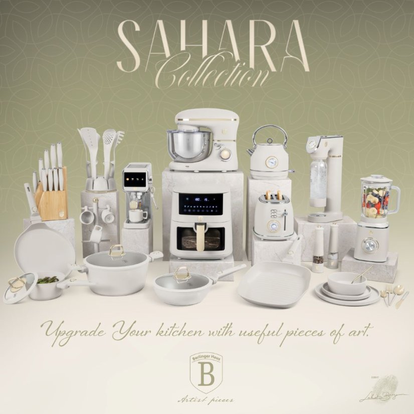 Sada kuchynských nožov s bambusovým stojanom 6 dielna Berlingerhaus Sahara Collection BH-2973