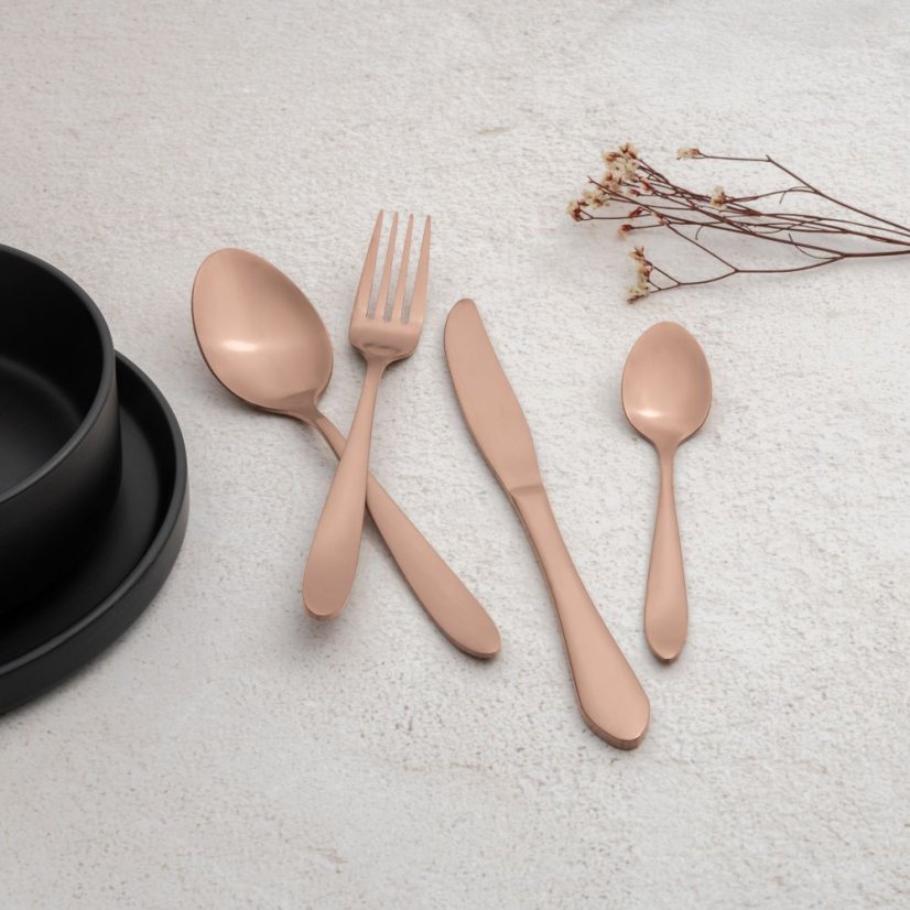 Příbor sada 24 kusů Berlingerhaus Metallic Line Special Rose Gold BH-3076