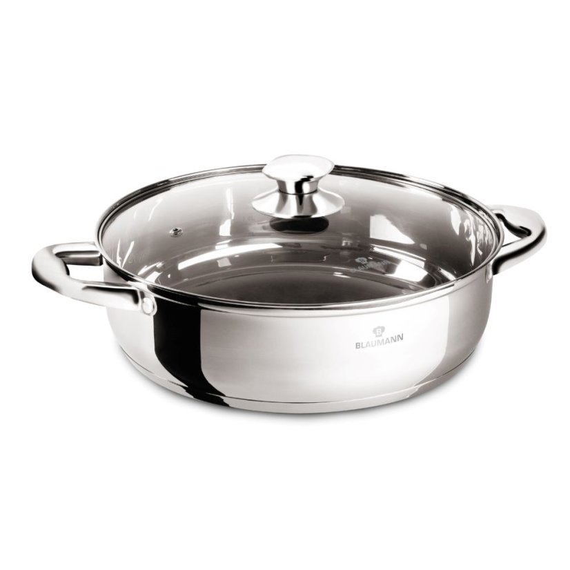 Nerezový kastról 5,3 L s pokrievkou Ø 28 cm Blaumann Gourmet Line BL-3867
