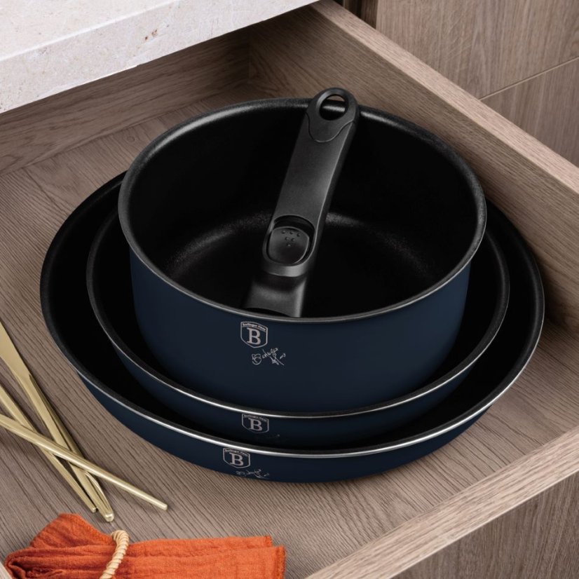 13 pcs cookware set Berlingerhaus Deep Sea Collection BH-8417