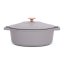 Ťažký liatinový oválny hrniec s vekom 4,65 L Berlingerhaus Taupe Collection BH-6541