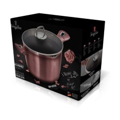 Hrniec 6,0 L s pokrievkou na cedenie s mramorovým povrchom 24cm Berlingerhaus I-Rose Edition  BH-6038