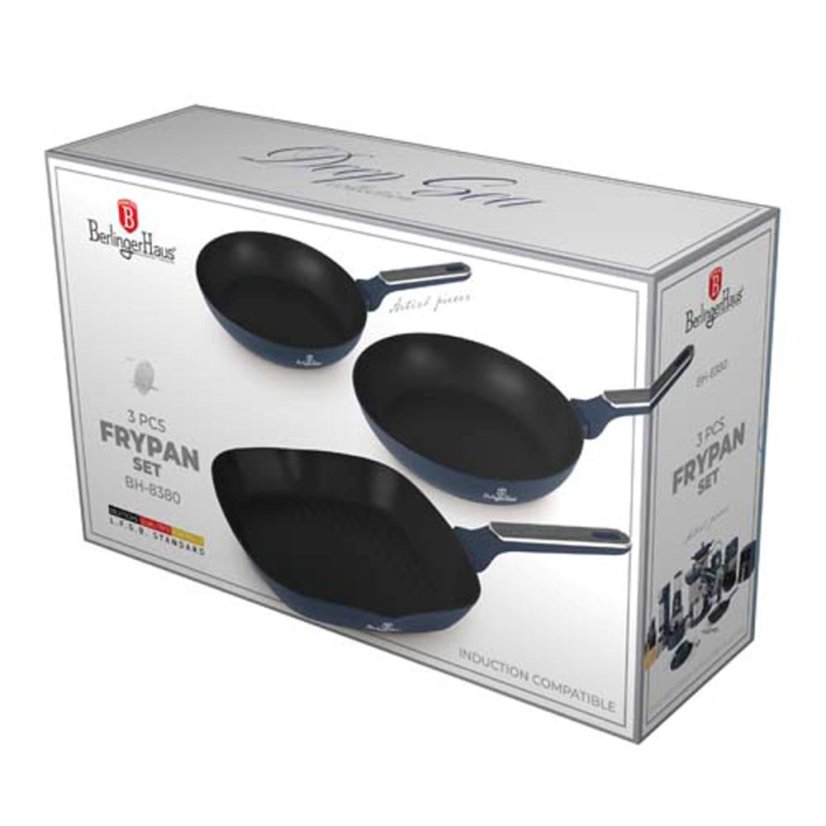 Sada 3 pánví Berlingerhaus Deep Sea Collection BH-8380