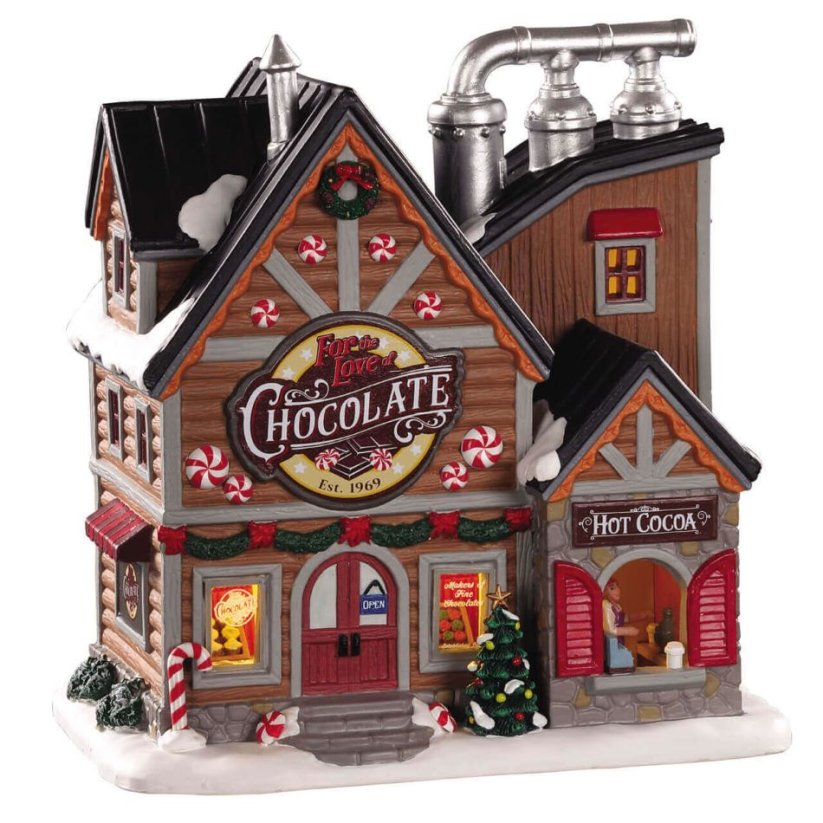 Lighted Building Lemax 05621 For The Love Of Chocolate Shop