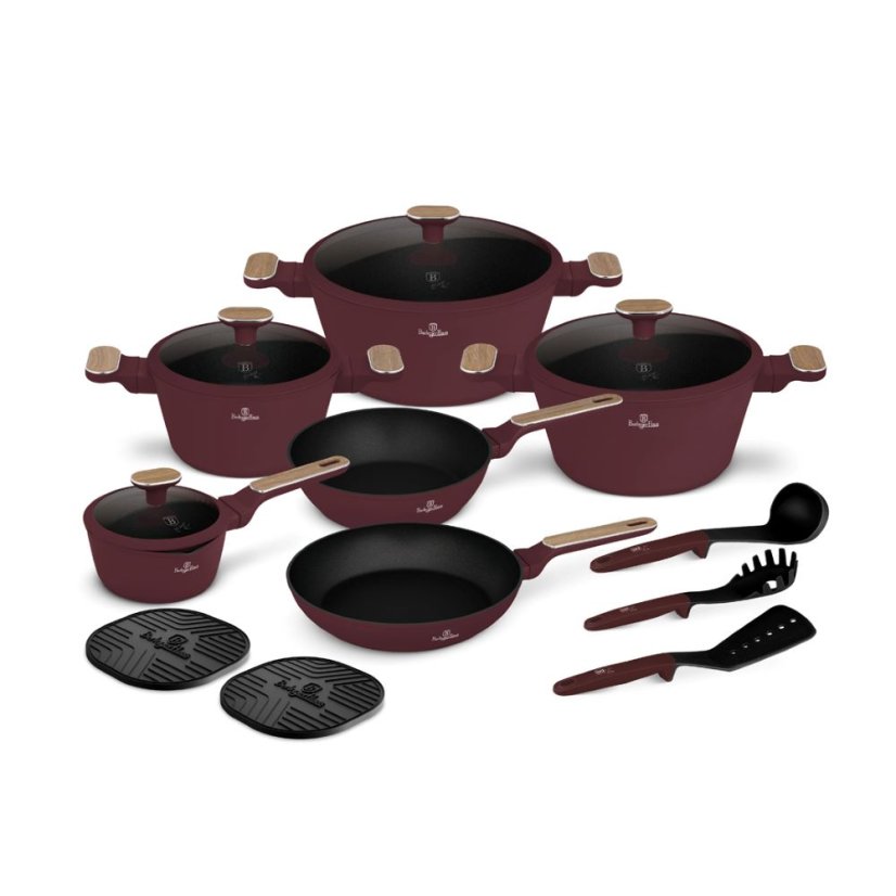 15 pcs cookware set Berlingerhaus Leonardo Nordic Collection BH-8306