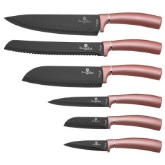 Sada kuchynských nožov v kazete 6 dielna Berlingerhaus I-Rose Edition BH-2513