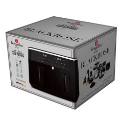 Dual basket air fryer, 4,5+4,5L, with visible windows Berlingerhaus Black Rose Collection BH-9883