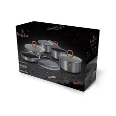 Sada varných a zapekacích mís s odnímateľnou rukoväťou 12 dielna vhodná do rúry do 220°C Berlingerhaus Moonlight Edition BH-6102