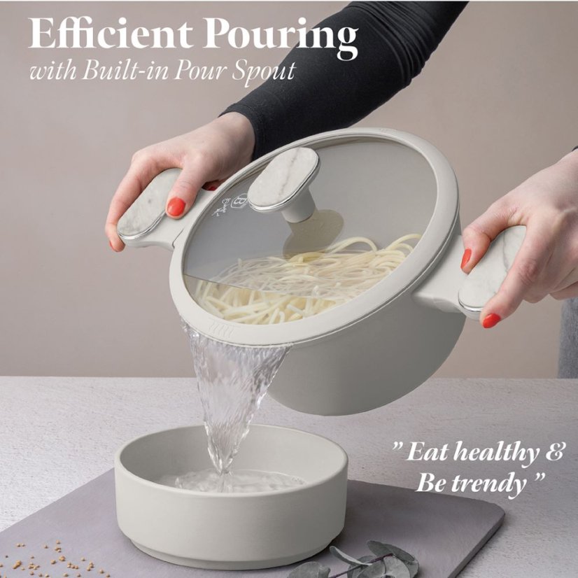 10 pcs cookware set Berlingerhaus Sahara Marble Collection BH-8400