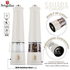 Electric pepper and salt mill, 2 pcs set Berlingerhaus Sahara Collection BH-9545