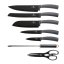 Sada kuchynských nožov v otočnom stojane 8 dielna Berlingerhaus Moonlight Edition BH-2566