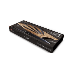 Sada kuchynských nožov s doskou na krájanie 6 dielna Berlingerhaus Metallic Line Carbon Pro Edition BH-2567