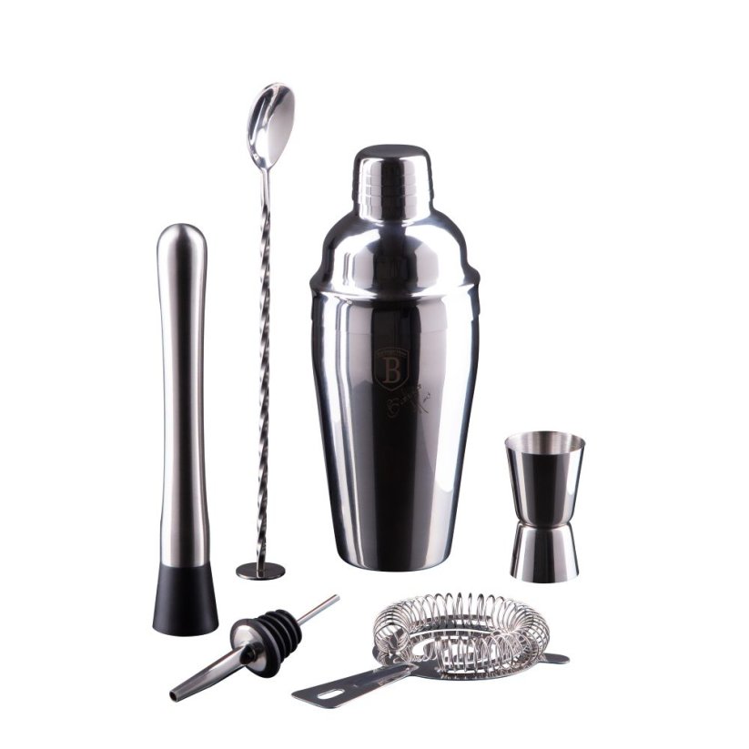 Barmanský kokteilový set 6 dielny Berlingerhaus Black Silver/Matte Black Collection BH-8546