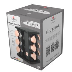 Koreničky v otočnom stojane 13 ks Berlingerhaus Black Rose Collection BH-8559