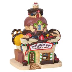 Lighted Building Lemax 85382 Delightful Dip Chocolate Shop