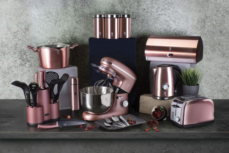 Sada kuchynských nožov s magnetickou lištou 6 dielna Berlingerhaus I-Rose Edition BH-2538A