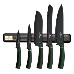 Sada kuchynských nožov s magnetickou lištou 6 dielna Berlingerhaus Emerald Collection BH-2532A