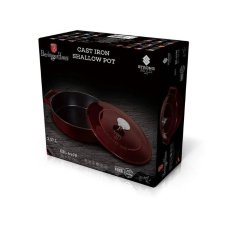 Ťažký liatinový hrniec s vekom Ø 26 cm 2,57 L Berlingerhaus Burgundy Collection BH-6498
