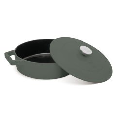 Ťažký liatinový hrniec s vekom Ø 26 cm 2,57 L Berlingerhaus Matte Green Collection BH-6262