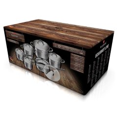 Sada nerezových hrncov 12 dielna Blaumann Gourmet Line BL-1410