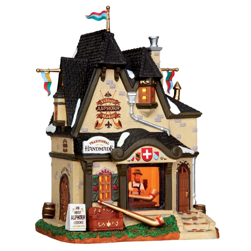 Lighted Building Lemax 35570 Village Alphorn Maker