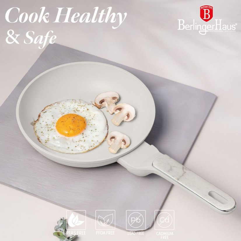 10 pcs cookware set Berlingerhaus Sahara Marble Collection BH-8400