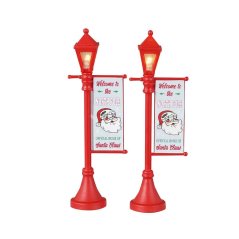 Pouličné osvetlenie Lemax 34091 Severopólne vítacie lampy, 2 dielny set