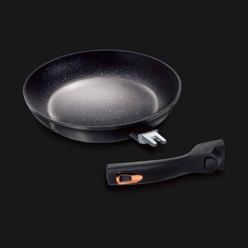 Panvica Ø 28 cm s odpojiteľnou rukoväťou a mramorovým povrchom Berlingerhaus Black Rose Collection BH-1952