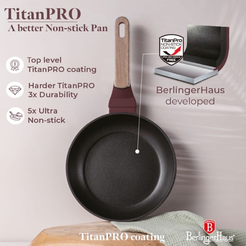 3 pcs frypan set Berlingerhaus Leonardo Nordic Collection BH-8303